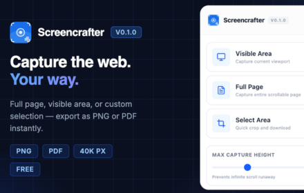 Screencrafter interface preview